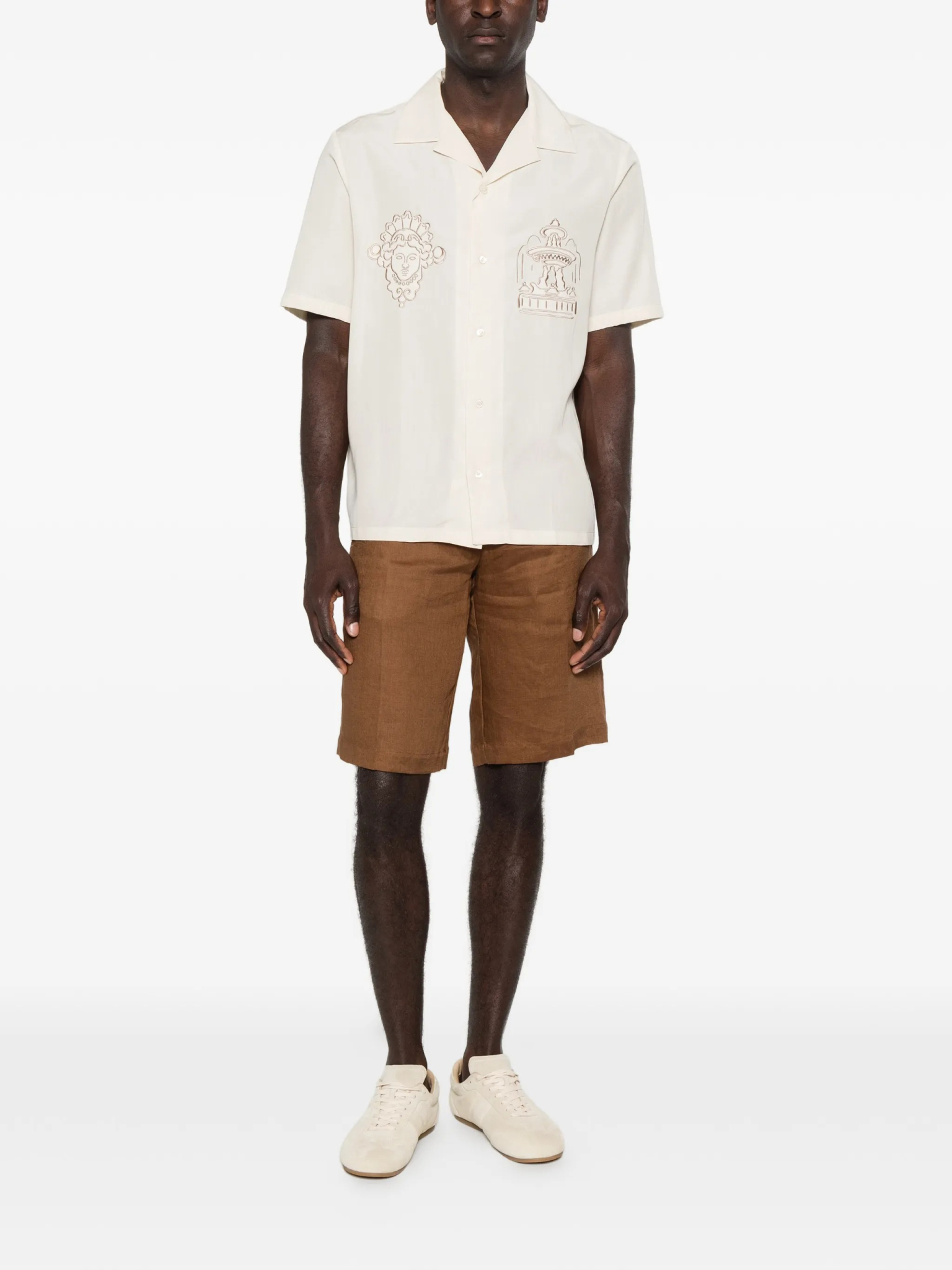 [MAISON KITSUNE] Shirts Short Sleeve SS26 QM00403WC5095
