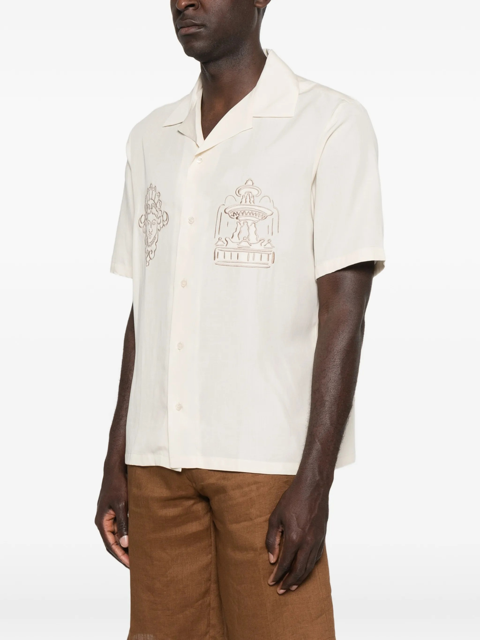 [MAISON KITSUNE] Shirts Short Sleeve SS26 QM00403WC5095