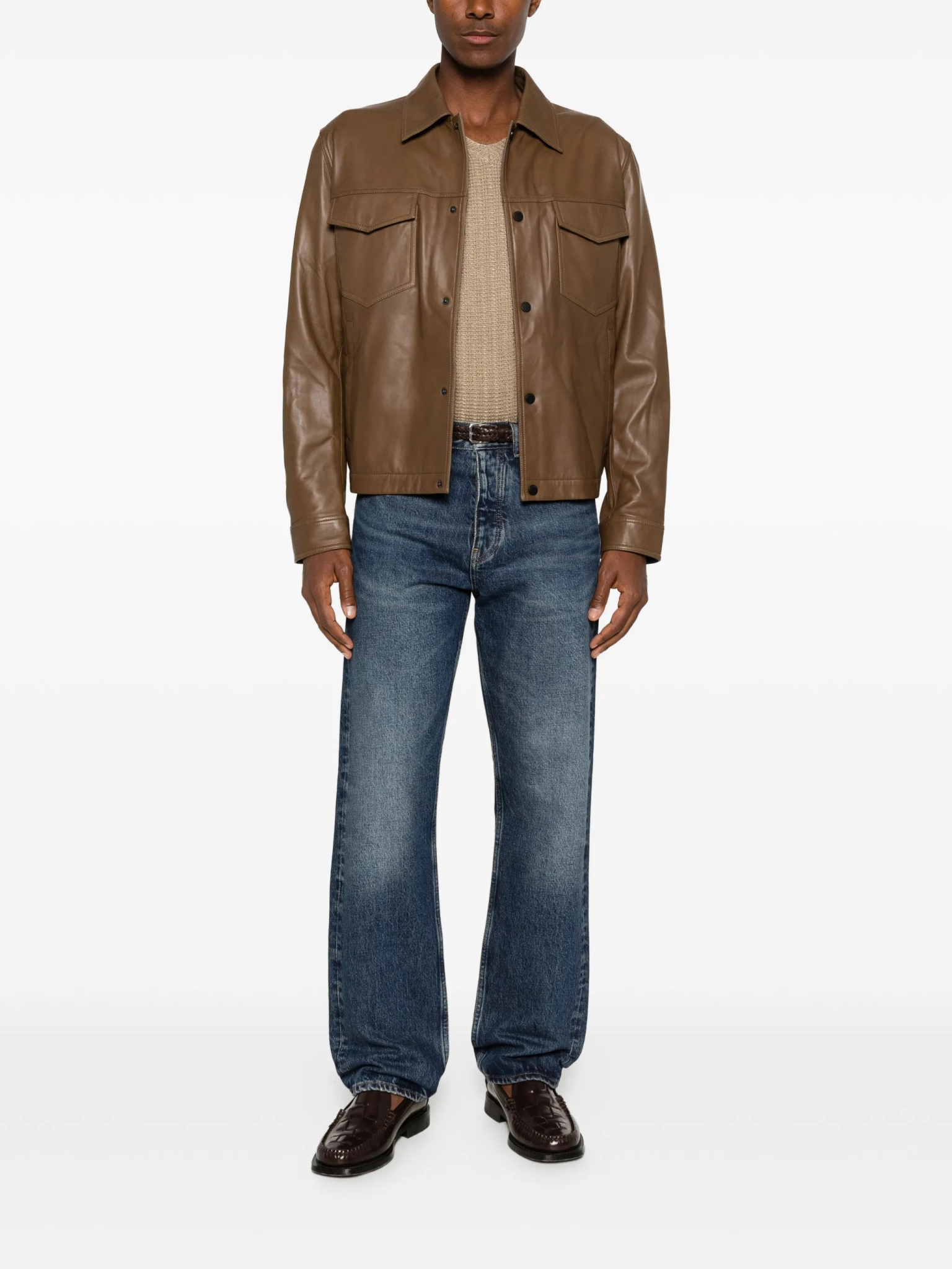 [Emporio Armani] Leather Jacket SS26 EM005475AF24823