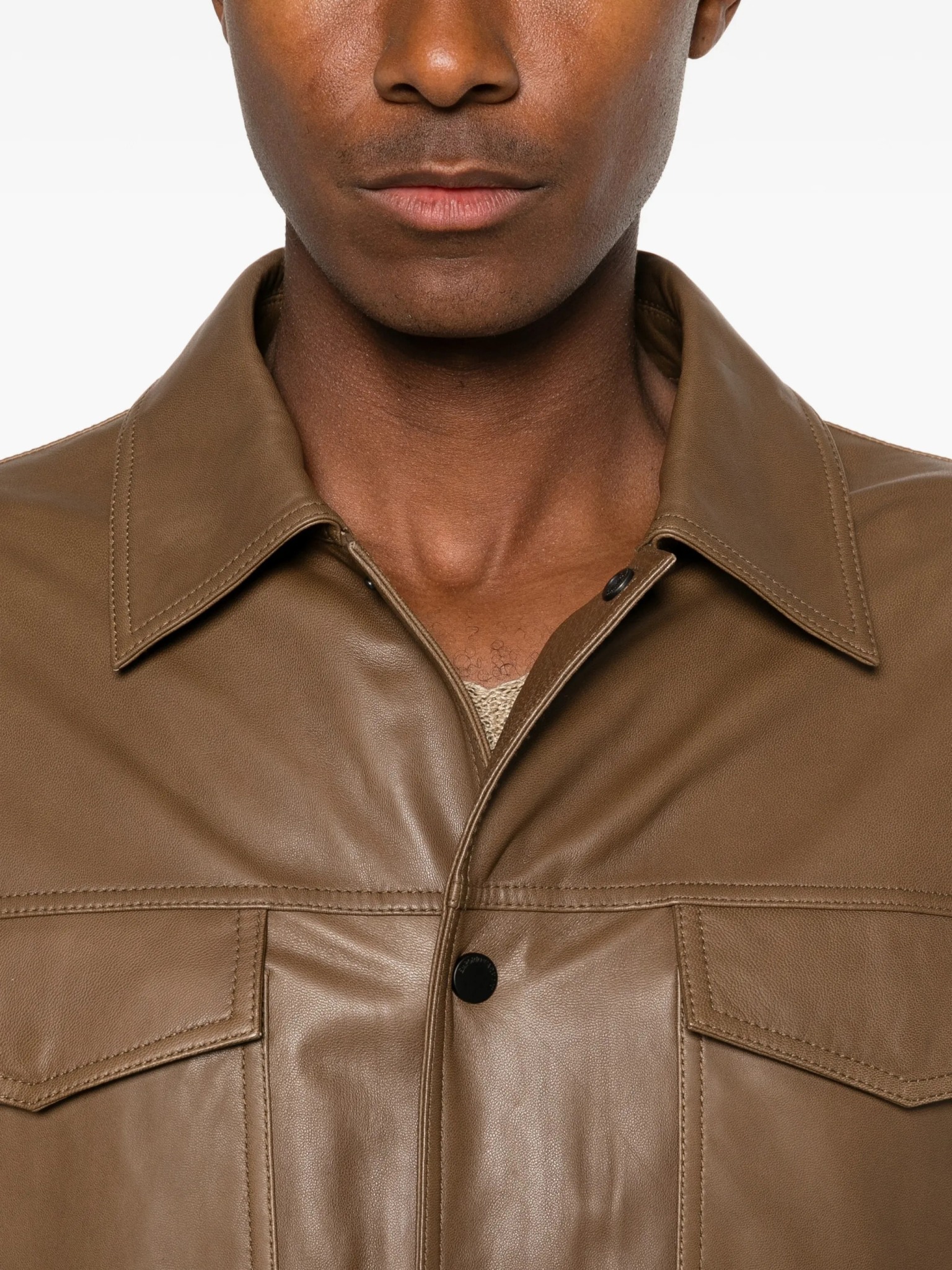 [Emporio Armani] Leather Jacket SS26 EM005475AF24823