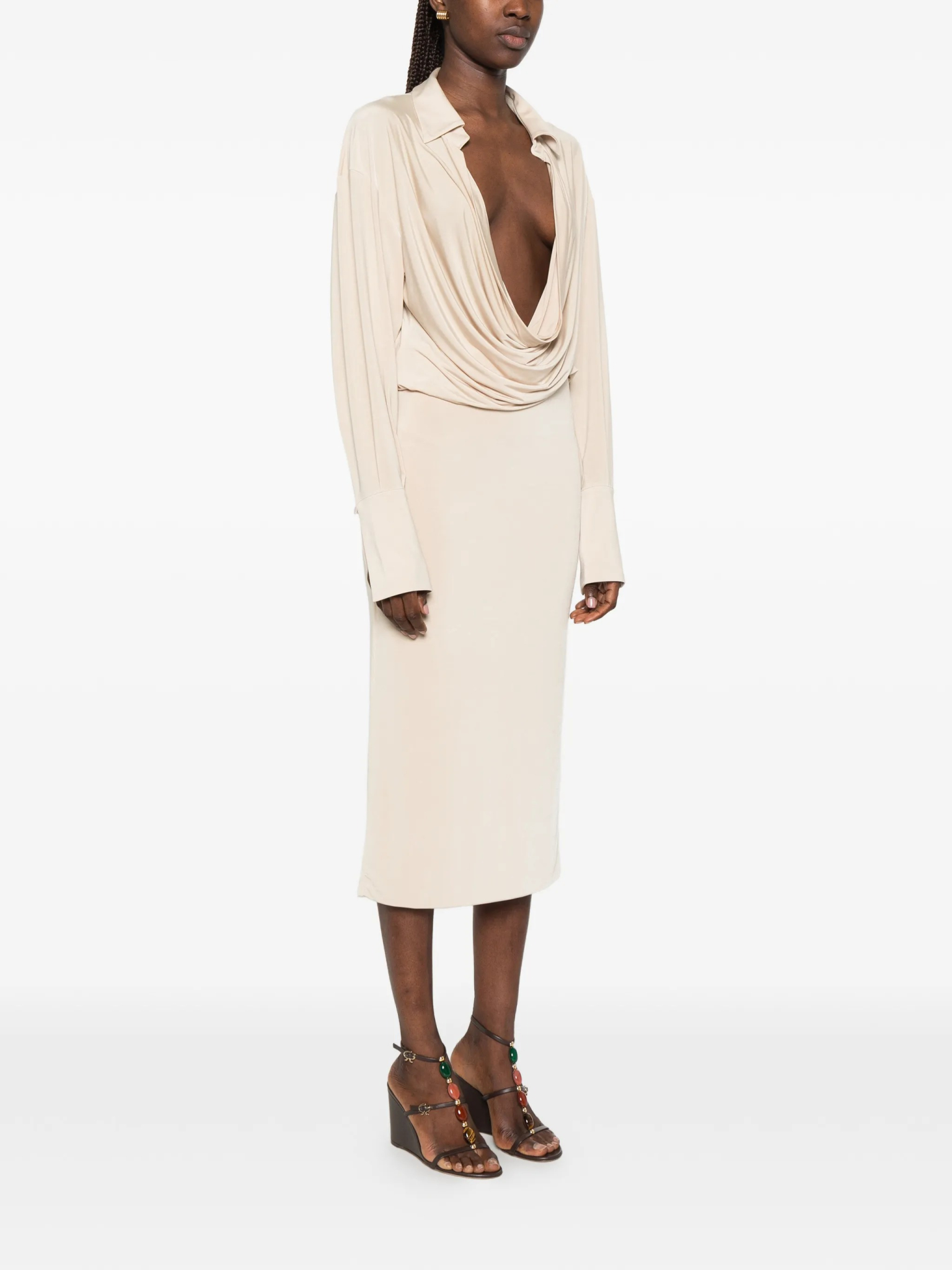 [THE ANDAMANE] Long sleeve dress SS26 TM190108BTJP142