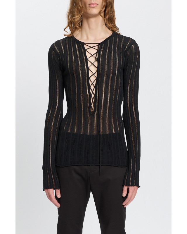 [ANN DEMEULEMEESTER] T-shirts Long Sleeve SS26 B0013942KN086099