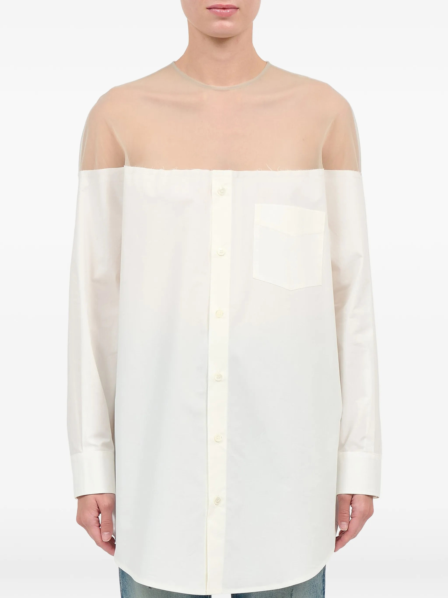 [MM6 Maison Margiela] Blouse SS26 S62NH0053M35256