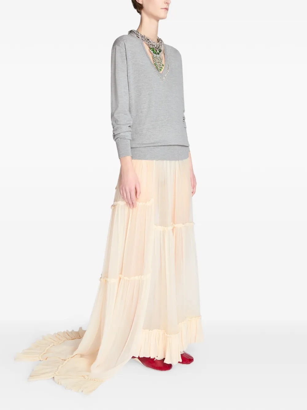 [DRIES VAN NOTEN] Long skirt SS26 2610108423040