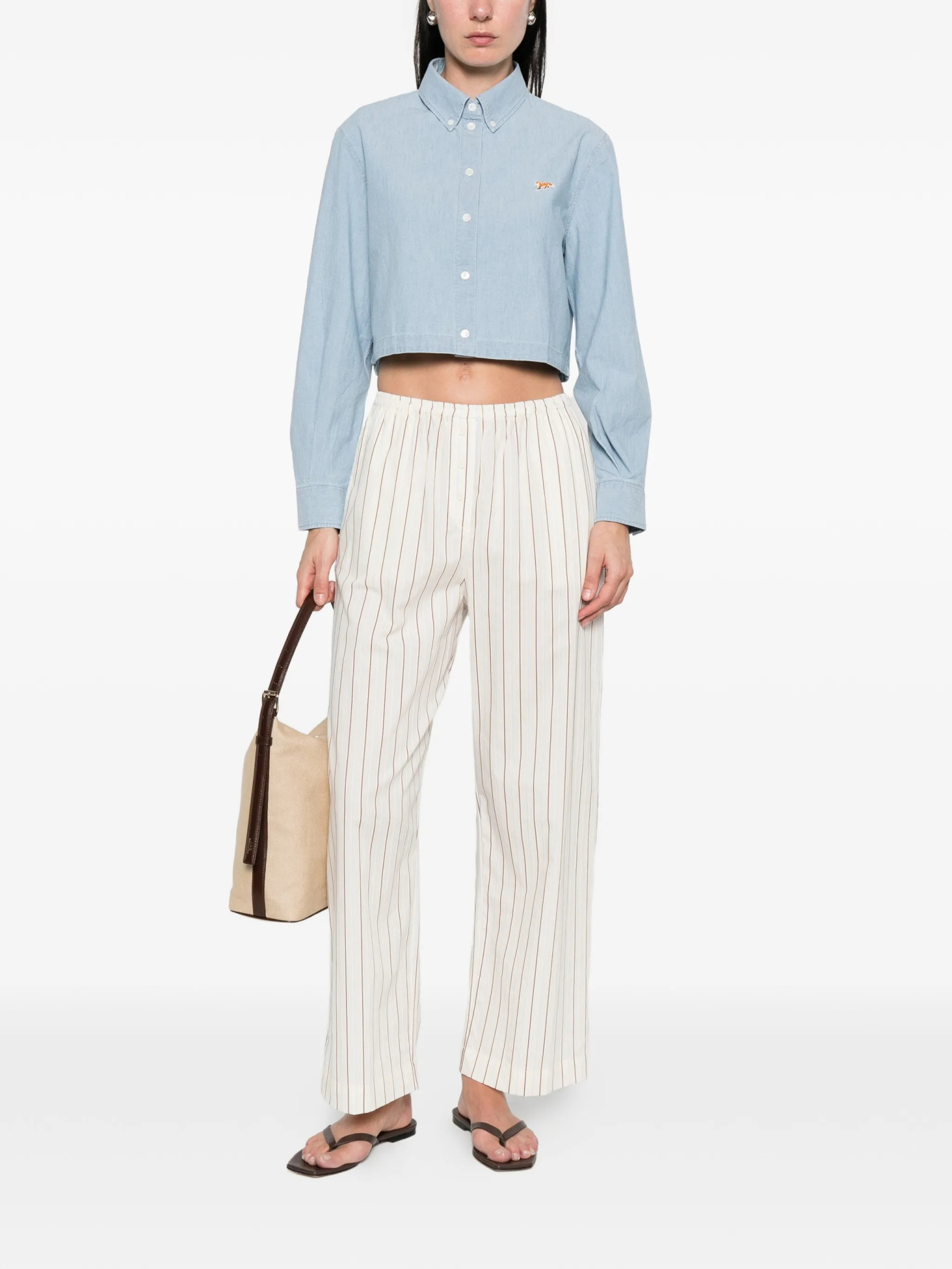 [MAISON KITSUNE] Shirts Long Sleeve SS26 QW00402WC5006