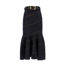 [Self-portrait] Long skirt FW26 PF26810MSKBL