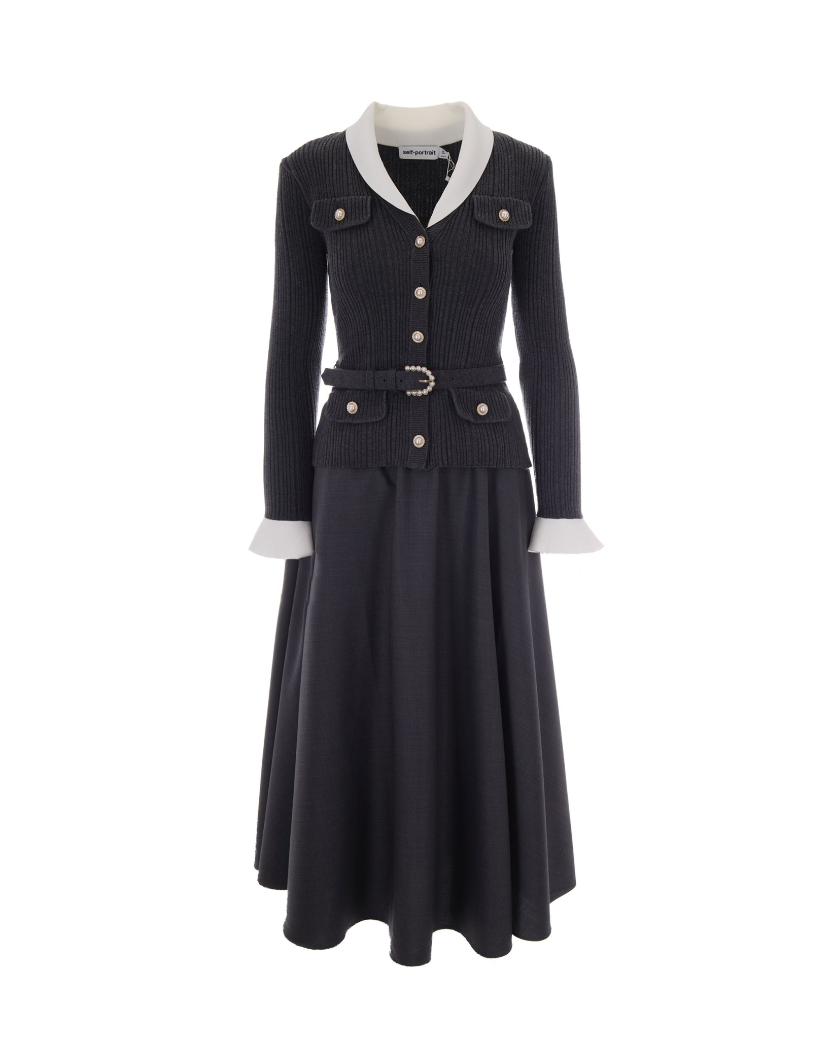[Self-portrait] Long sleeve dress FW26 PF26131MAGR