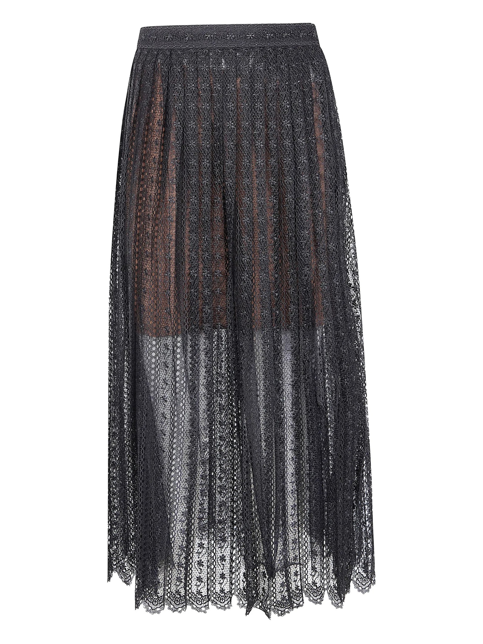 [Self-portrait] Long skirt SS26 RS26172MSKB