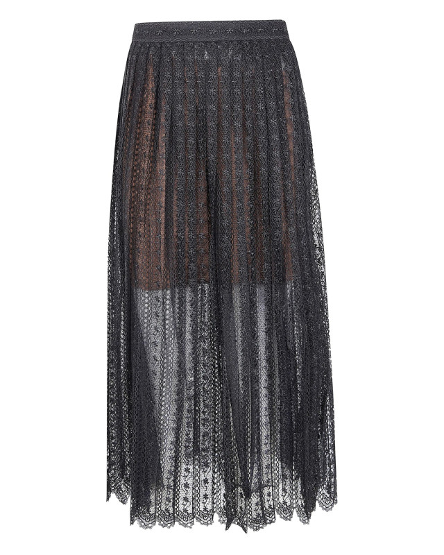[Self-portrait] Long skirt SS26 RS26172MSKB