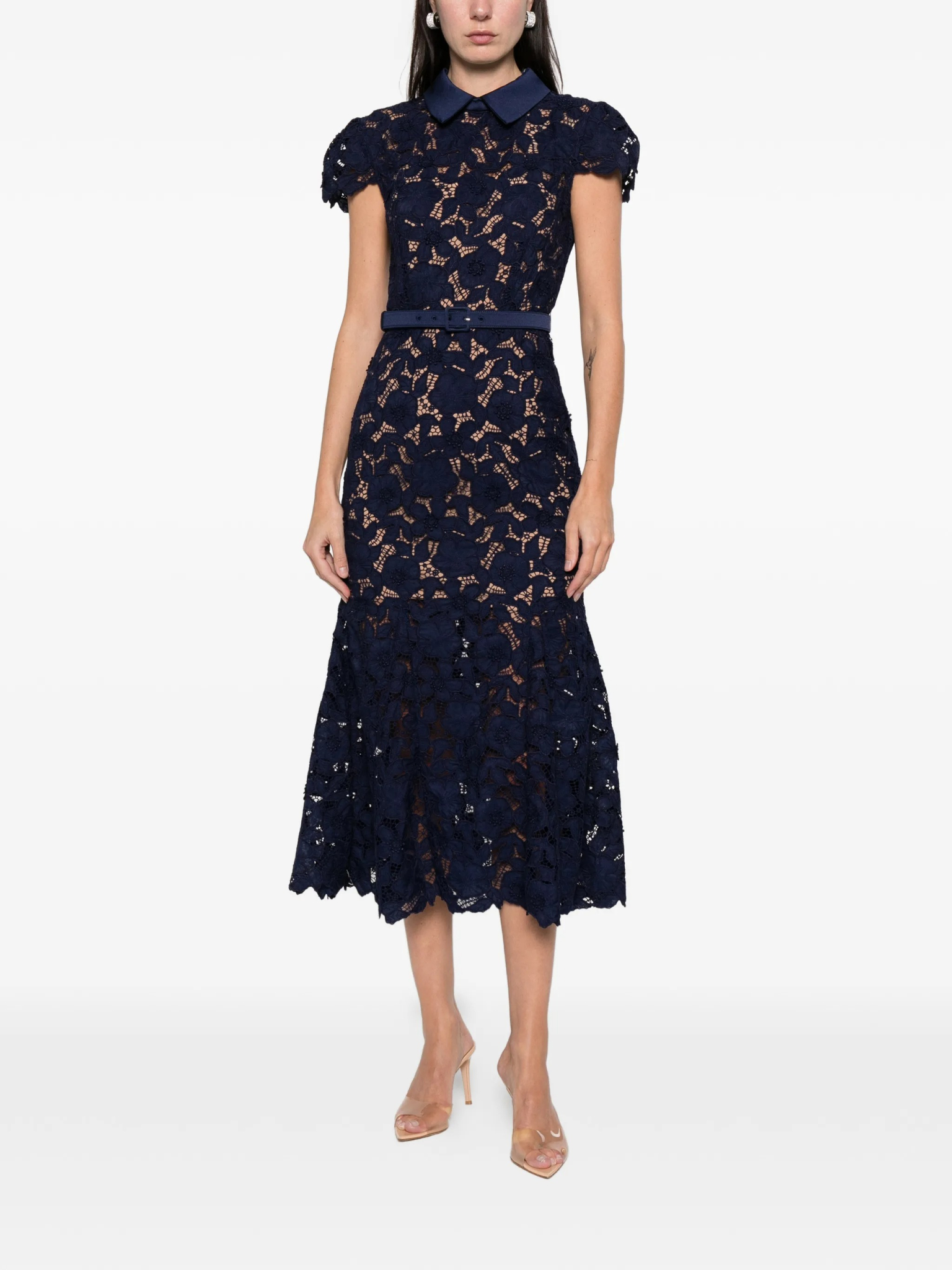 [Self-portrait] Short sleeve dress SS26 RS26171MN