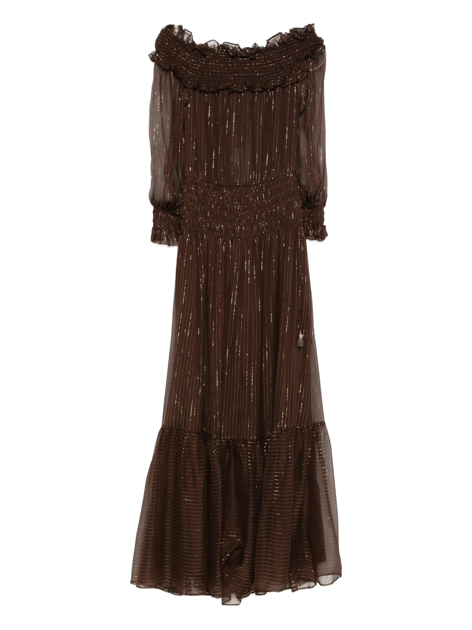 [Self-portrait] Long sleeve dress SS26 RS26156XABR