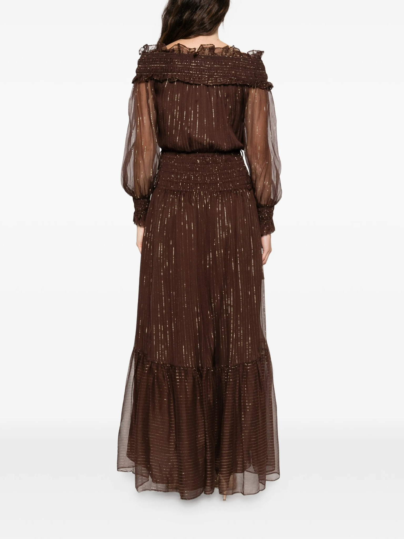 [Self-portrait] Long sleeve dress SS26 RS26156XABR