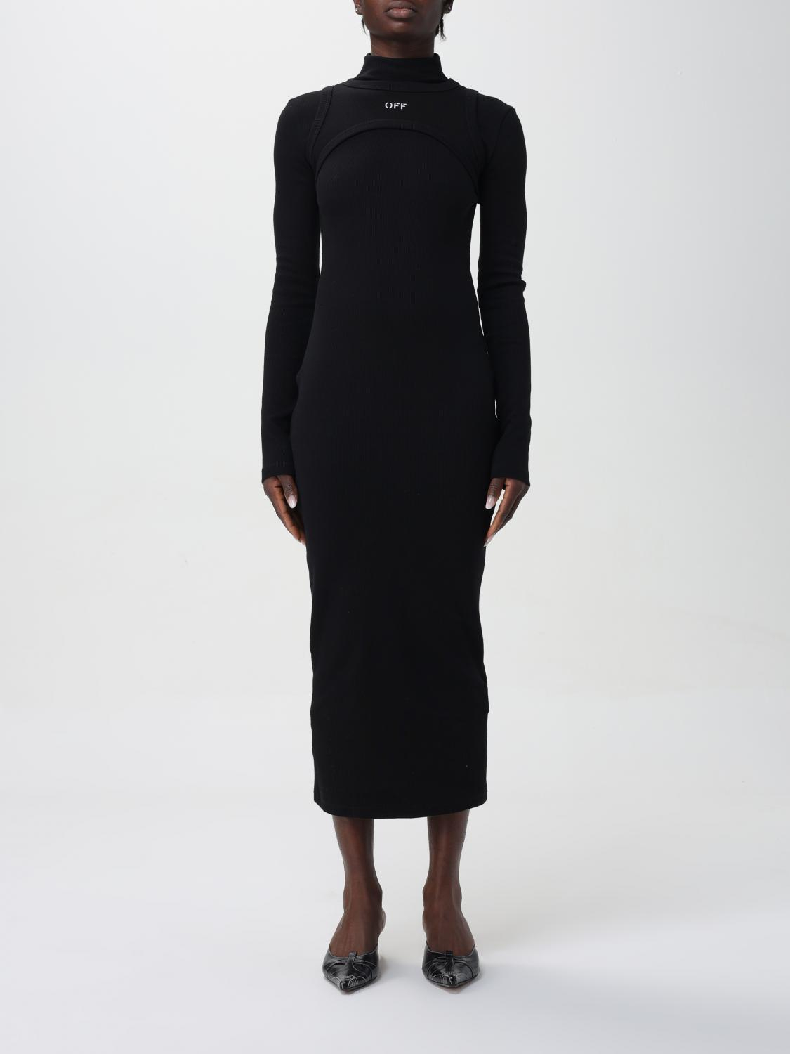 [Off-White] Long sleeve dress SS26 OWDB495C99JER001 1001