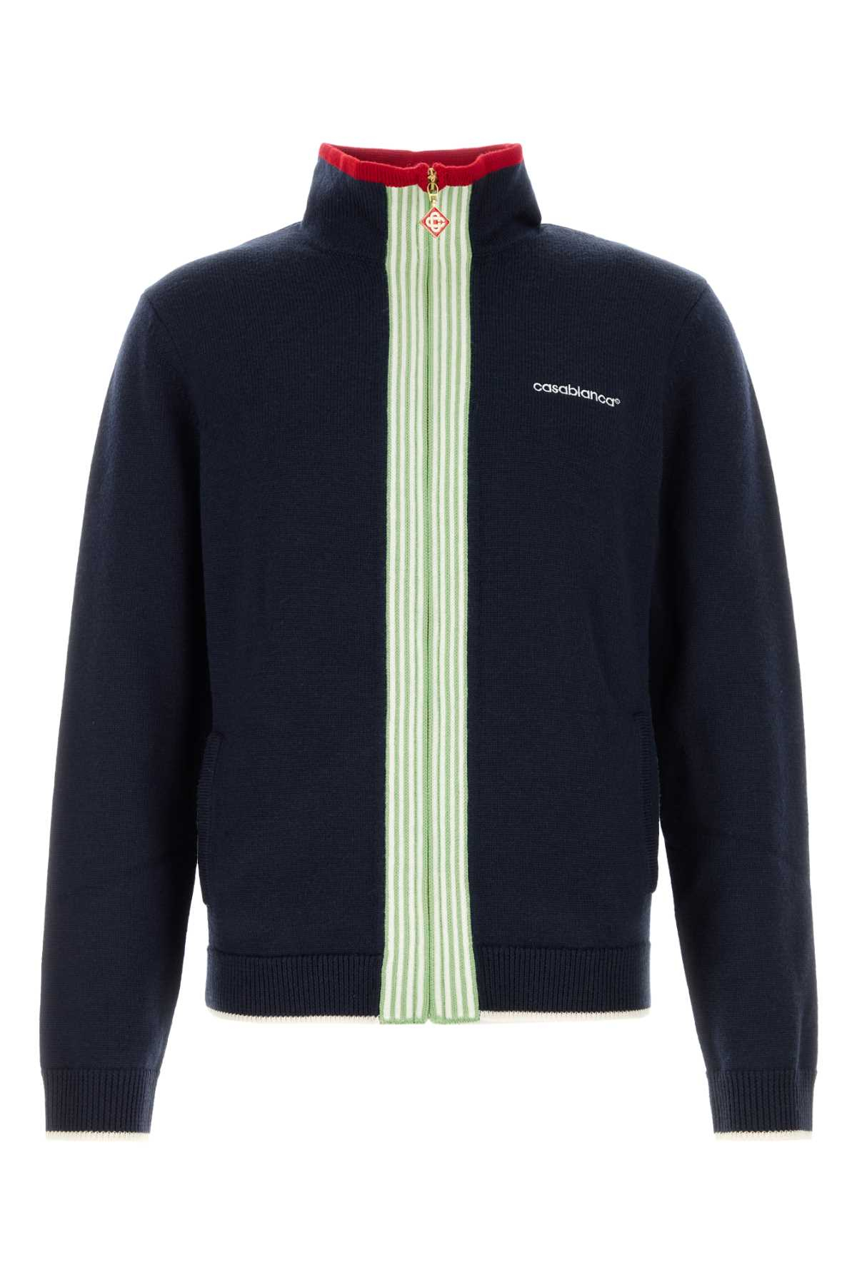 [Casablanca] Cardigan FW26 MPF26KW84501 NAVY