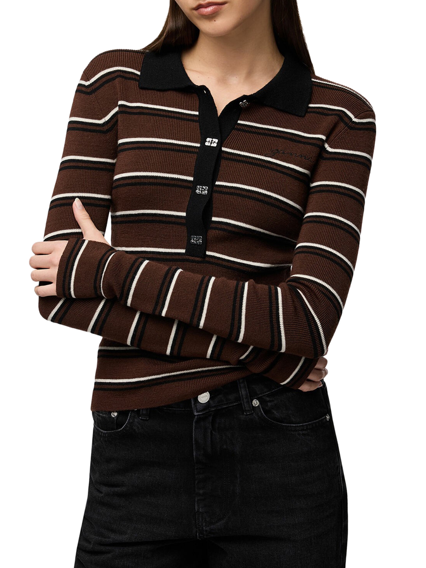 [GANNI] Knitwear FW26 A1170004999 MULTICOLOUR