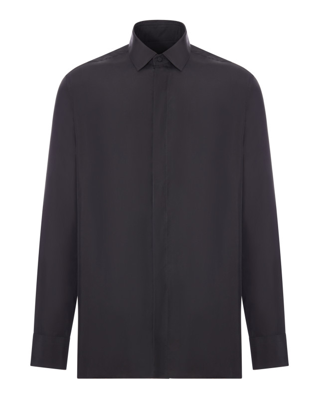 [Tom Ford] Shirts Long Sleeve FW26 HRVF04S0284NAA BLACK