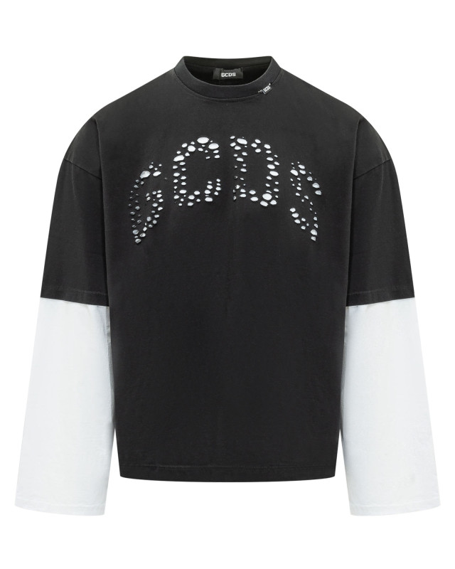 [GCDS] T-shirts Long Sleeve SS26 C1MBQC077J080 999A