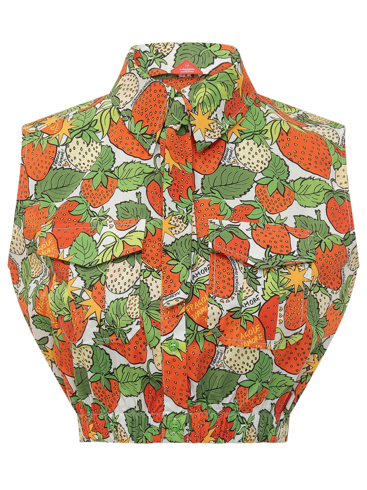 [ALESSANDRO ENRIQUEZ] Shirts Sleeveless SS26 SS26AES46PO FRAGOLE