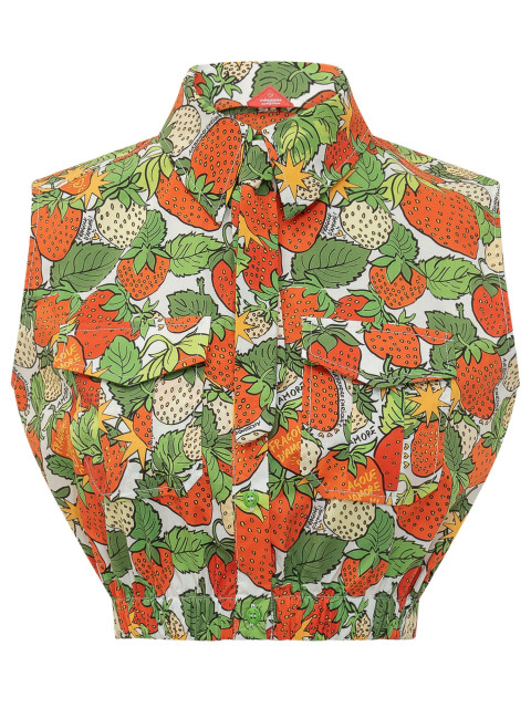 [ALESSANDRO ENRIQUEZ] Shirts Sleeveless SS26 SS26AES46PO FRAGOLE