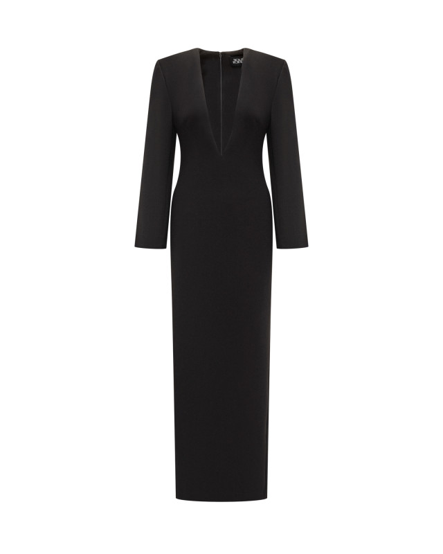 [Solace London] Long sleeve dress SS26 OS46038 BLACK