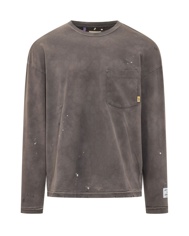 [GALLERY DEPT] T-shirts Long Sleeve SS26 TOP018 DIRTYBLACK