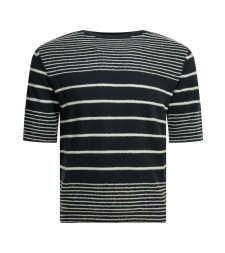 [Rakki] Knitwear SS26 DRUMMERBLU-BIANCO