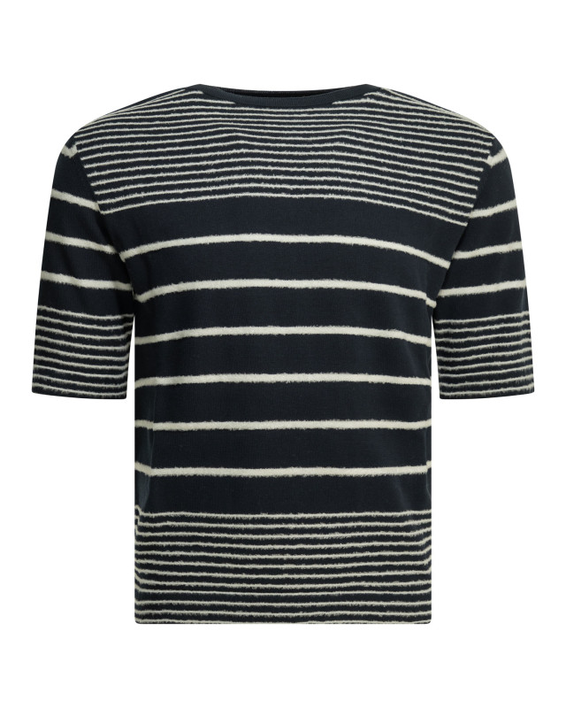 [Rakki] Knitwear SS26 DRUMMERBLU-BIANCO