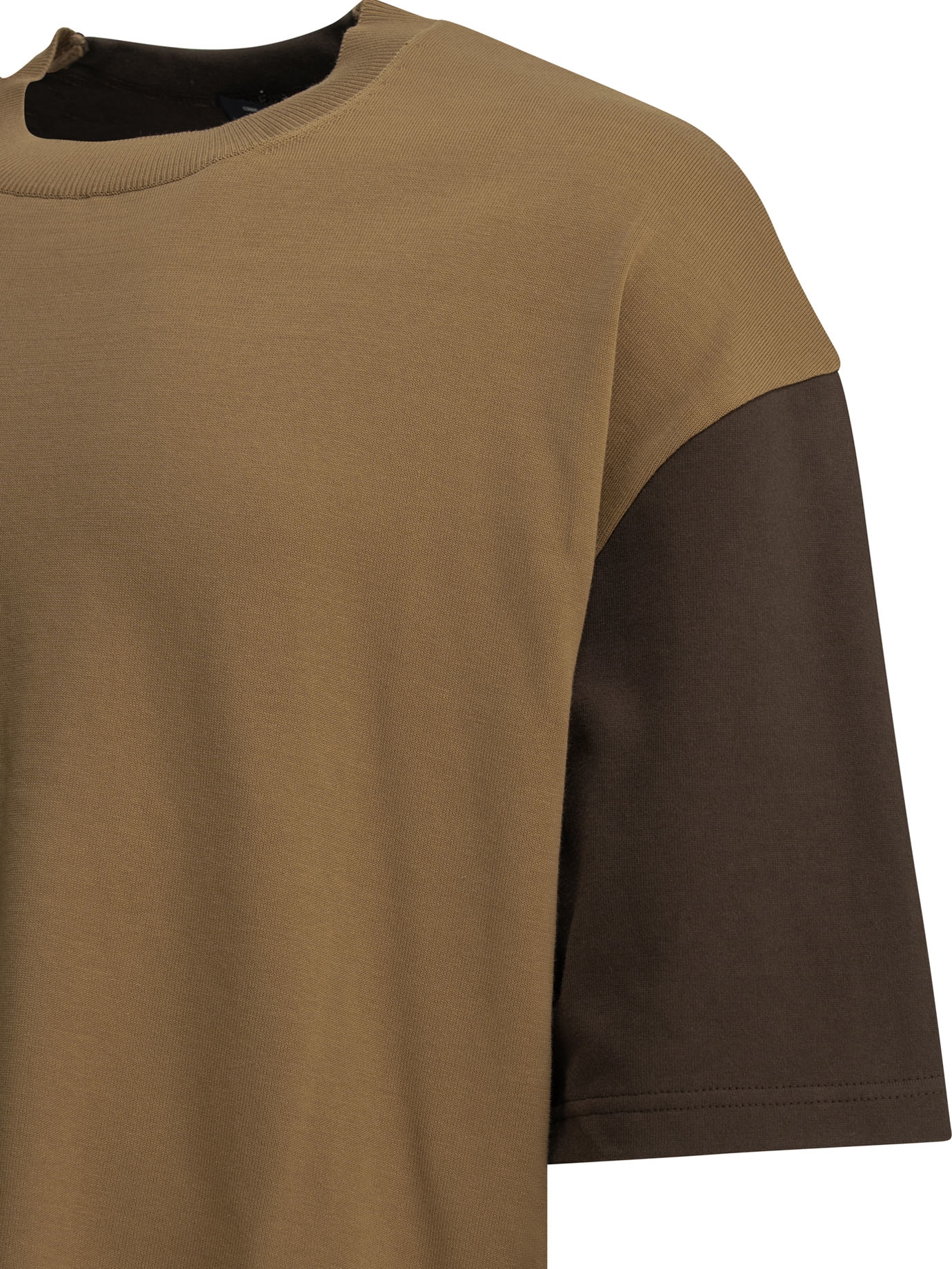 [Comme Des Garcons Homme] T-shirts Short Sleeve SS26 HQ-T004-S262 BROWN X BEIGE