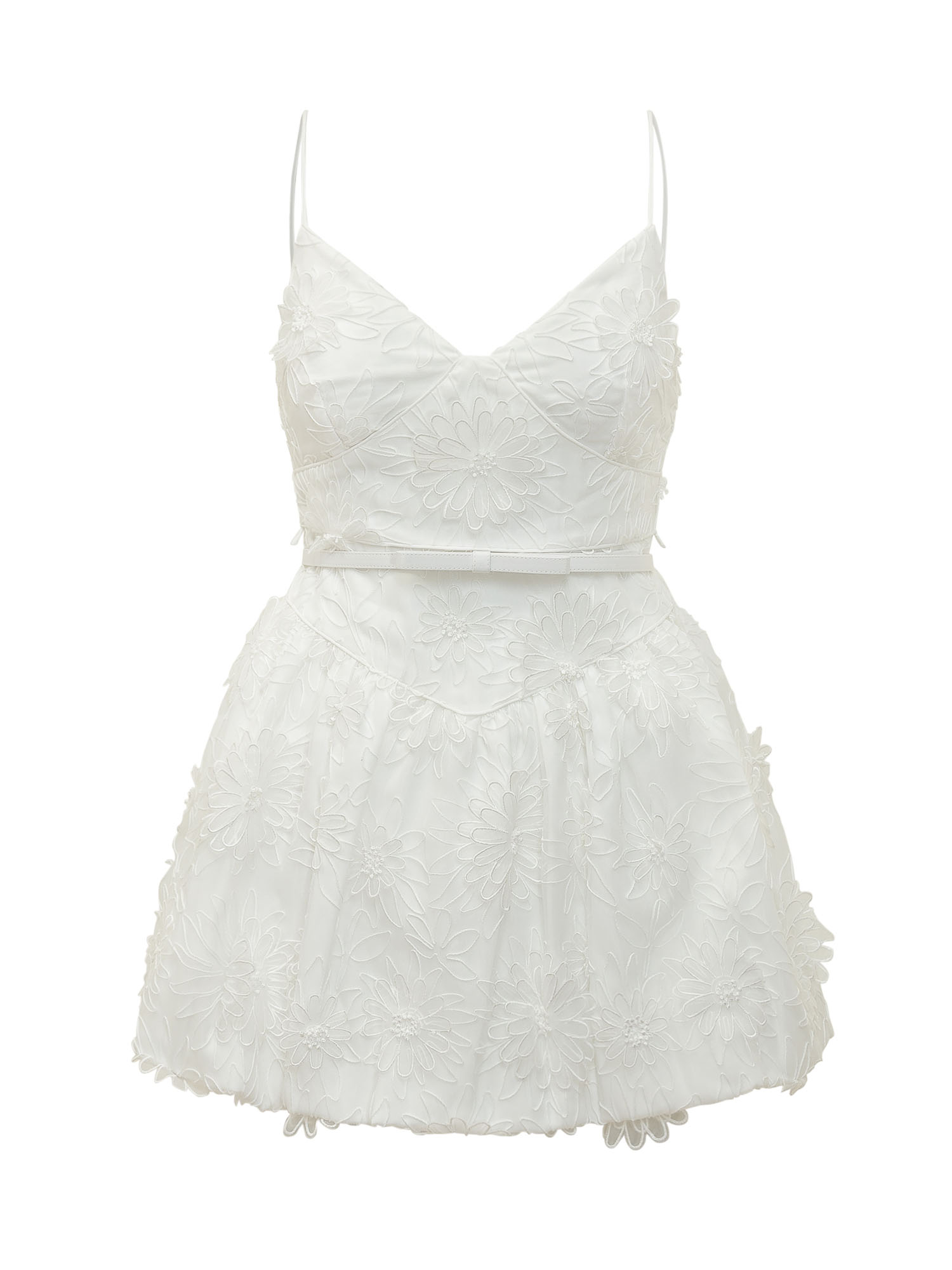 [Self-portrait] Sleeveless dress SS26 SS26267SW WHITE