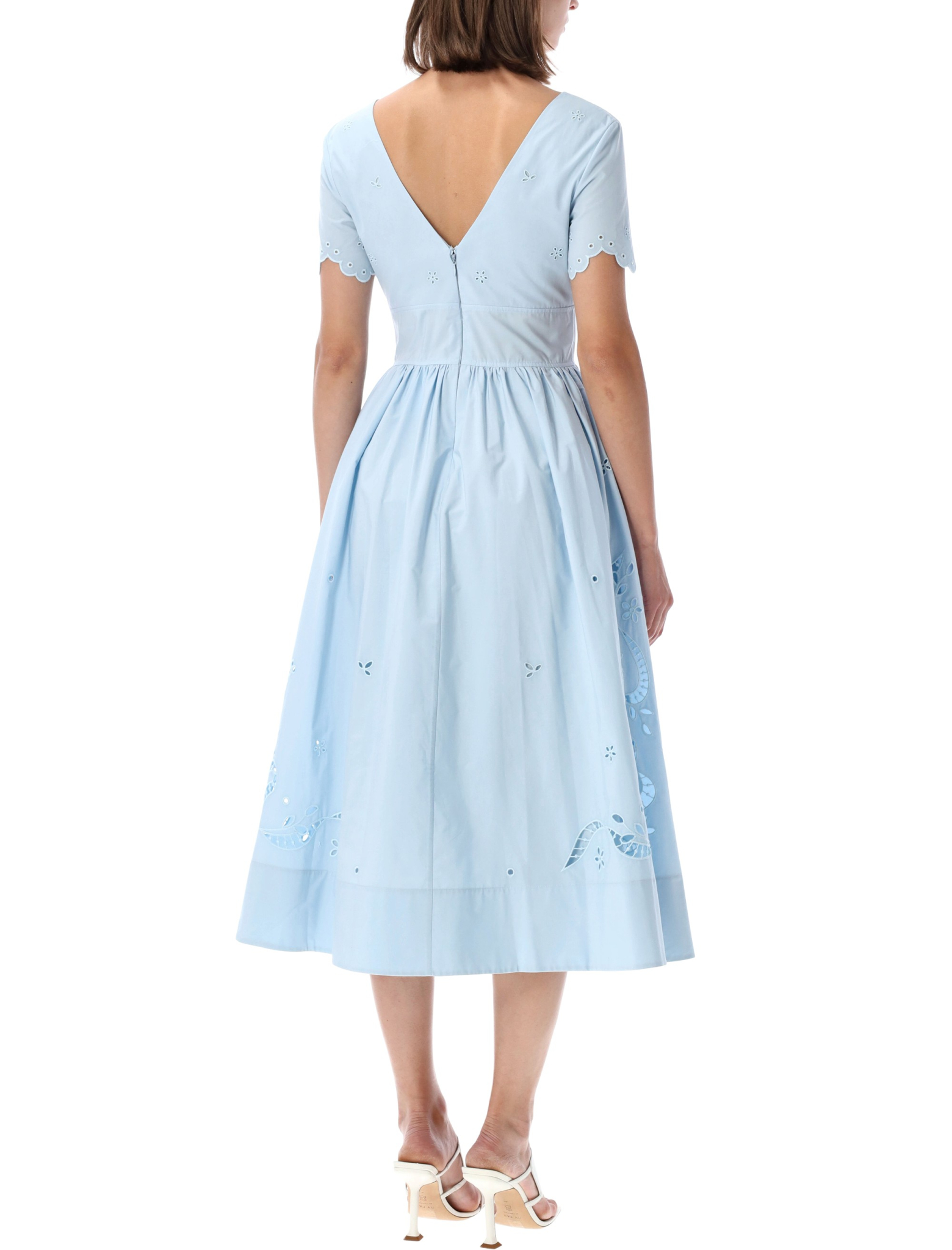 [SELF PORTRAIT] Short sleeve dress FW26 PF26018MABLLIGHT BLUE