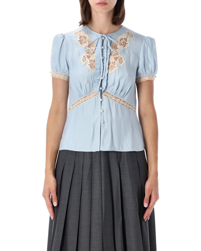 [SELF PORTRAIT] Blouse FW26 PF26017TBLLIGHT BLUE