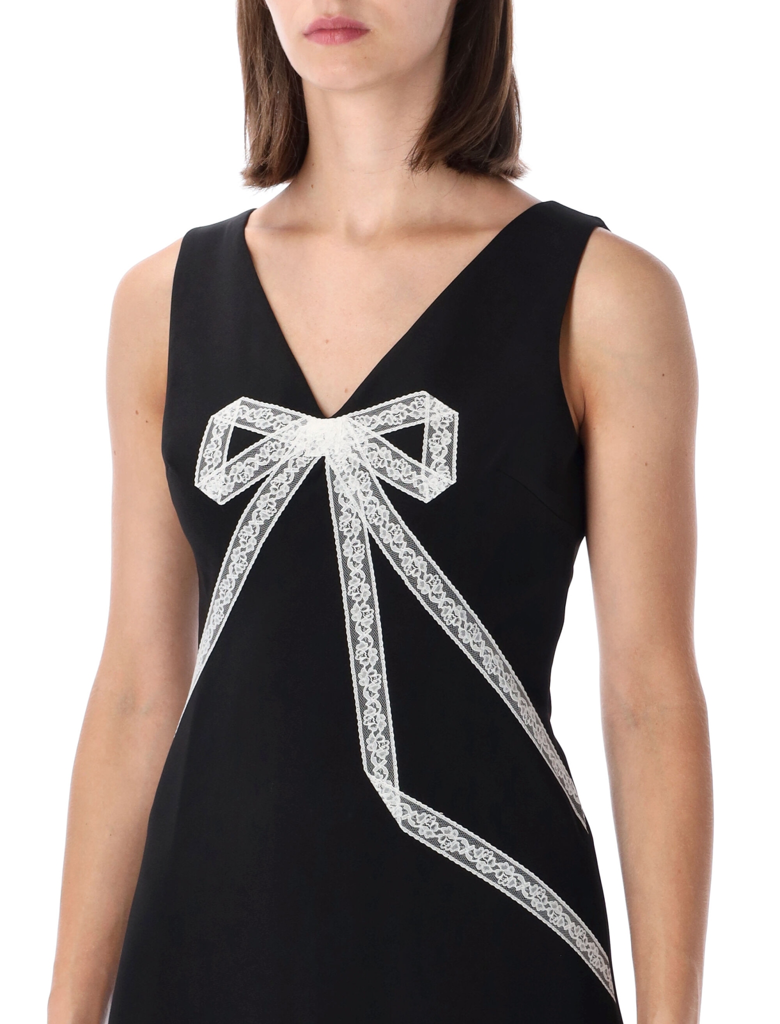 [SELF PORTRAIT] Sleeveless dress FW26 PF26004SBBLACK