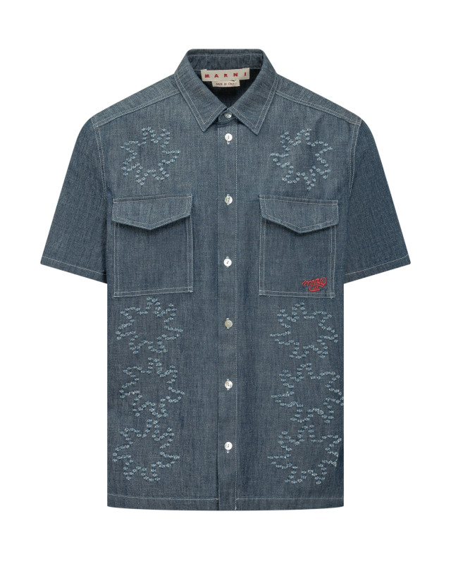 [Marni] Shirts Short Sleeve SS26 CUJU0032S4USCY72 PCB74