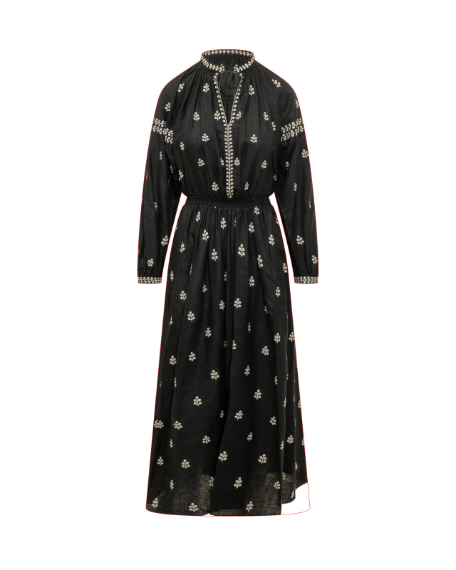 [Isabel Marant] Long sleeve dress SS26 26PRO1027FAD1J12I 01BK