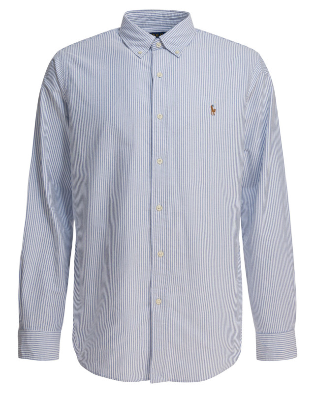 [Polo Ralph Lauren] Shirts Long Sleeve SS26 710792041004BLUE/WHITE STRIPE