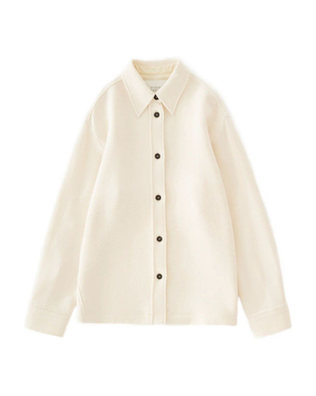 [Studio Nicholson] Shirts Long Sleeve FW25 SANTINISNW1606CHALK