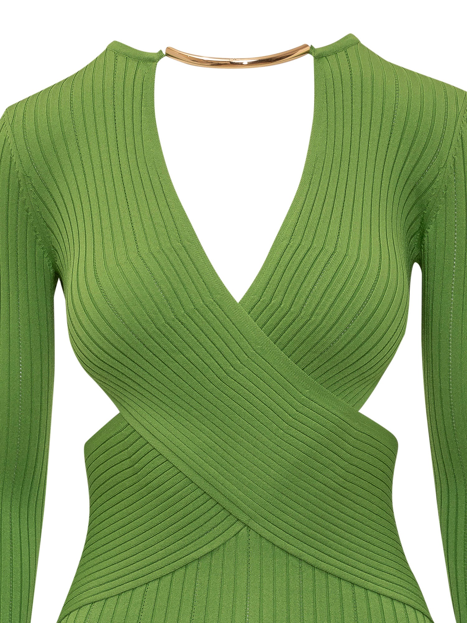 [ELISABETTA FRANCHI] Long sleeve dress SS26 AM17S61E2 EV3