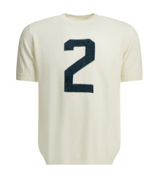 [Rakki] T-shirts Short Sleeve SS26 T-CROWN NM V.U.BIANCO-BLU