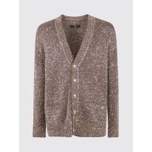 [Amiri] Cardigan FW25 AMKNCD1069 DARK BROWN