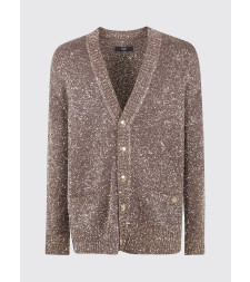 [Amiri] Cardigan FW25 AMKNCD1069 DARK BROWN