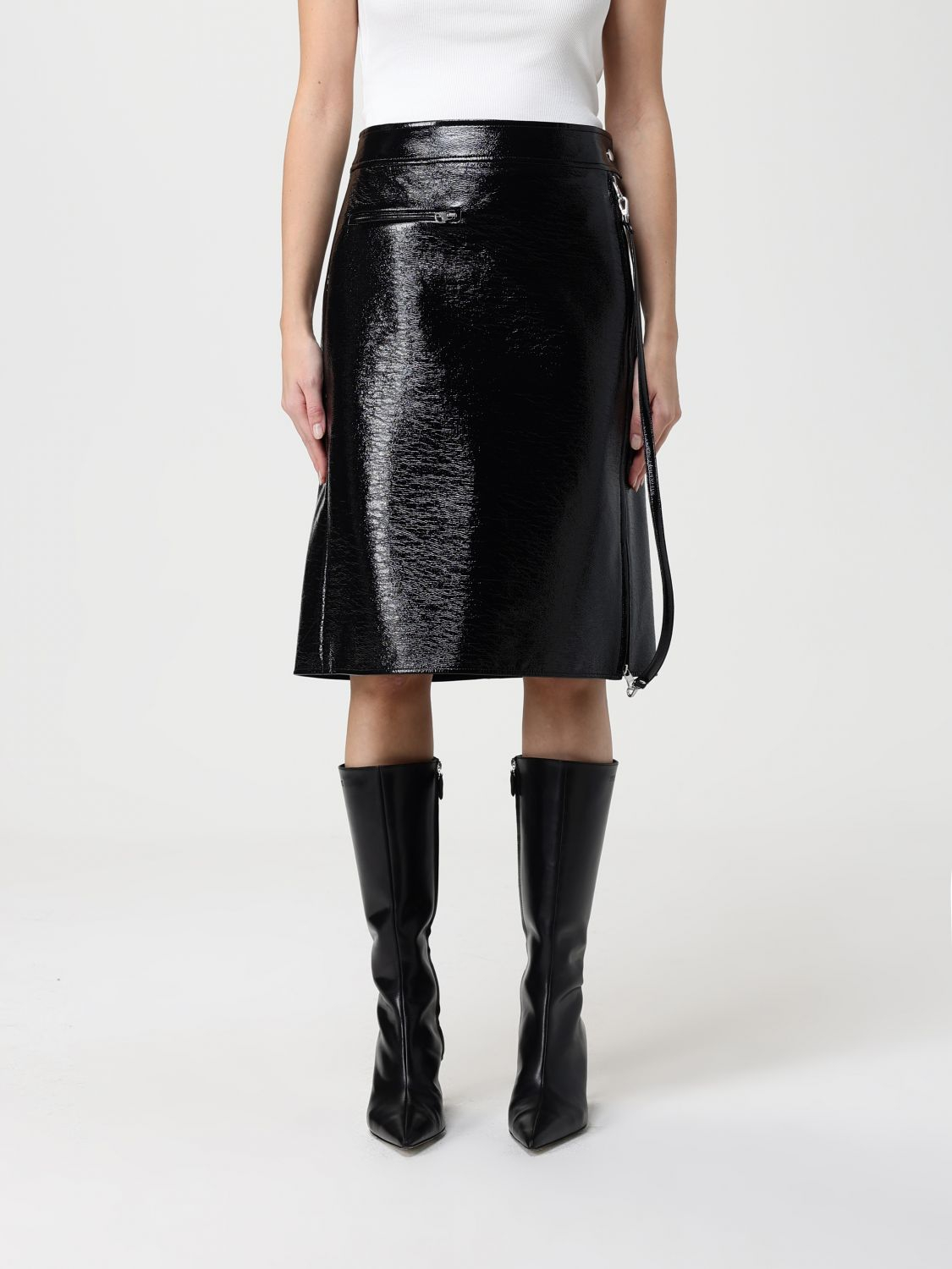 [Courreges] Midi skirt FW25 325CJU311VY0014 9999