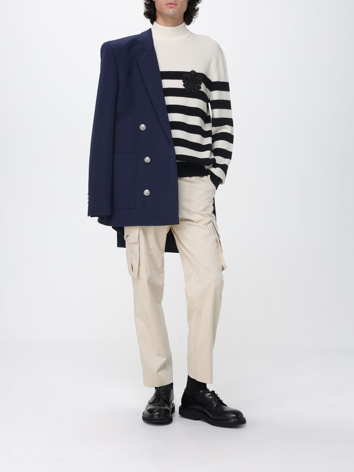 [Balmain] Trousers FW25 FH1PM095CG15 0AS