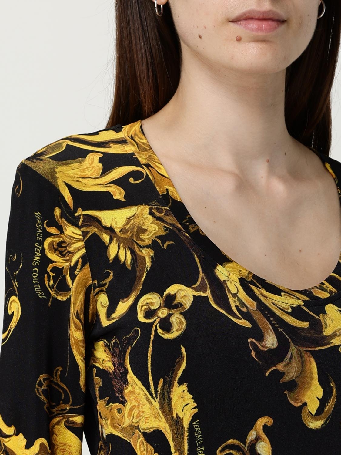 [VERSACE JEANS COUTURE] Long sleeve dress FW25 79HAO920JS500 G89