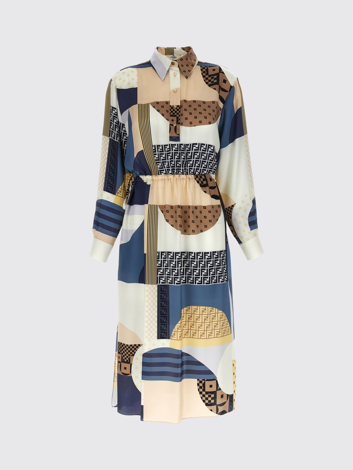 [Fendi] Long sleeve dress FW25 FDD374AUQM F1SAT