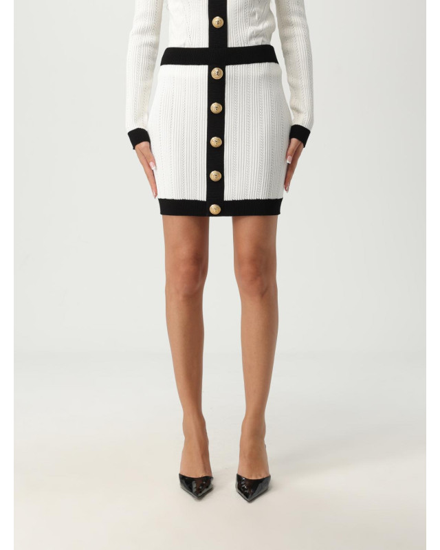 [Balmain] Mini skirt FW25 FF1LB039KI64 GAB