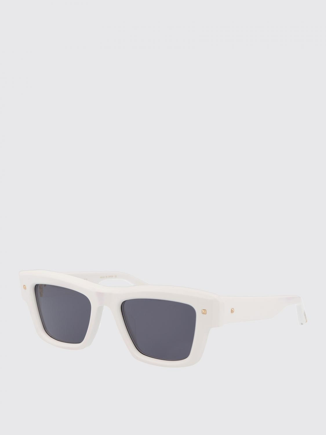 [Valentino Garavani] Sunglasses FW25 VLS-106C-50-LTD500 White-Yellow Gold w/Dark Grey