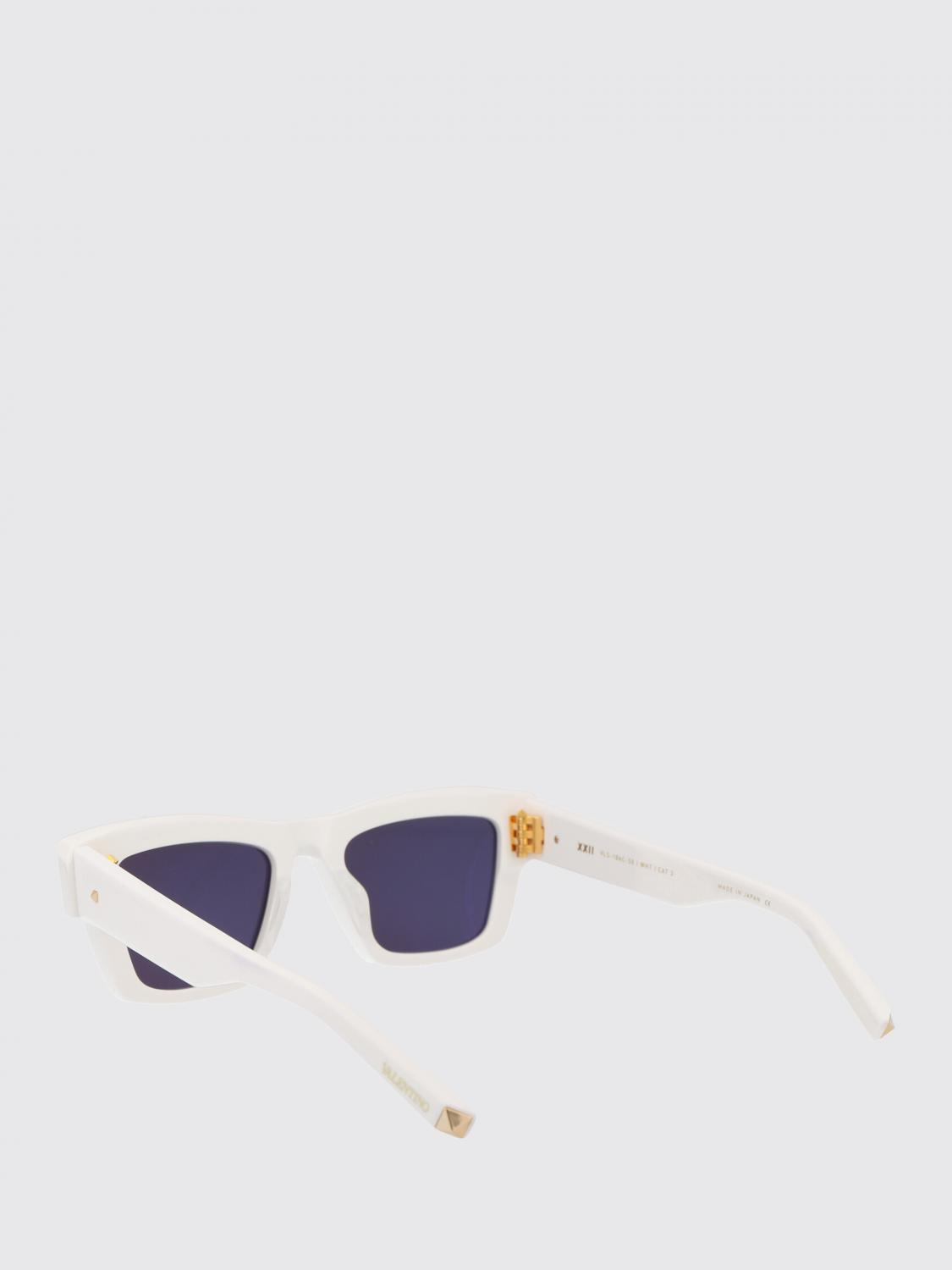 [Valentino Garavani] Sunglasses FW25 VLS-106C-50-LTD500 White-Yellow Gold w/Dark Grey