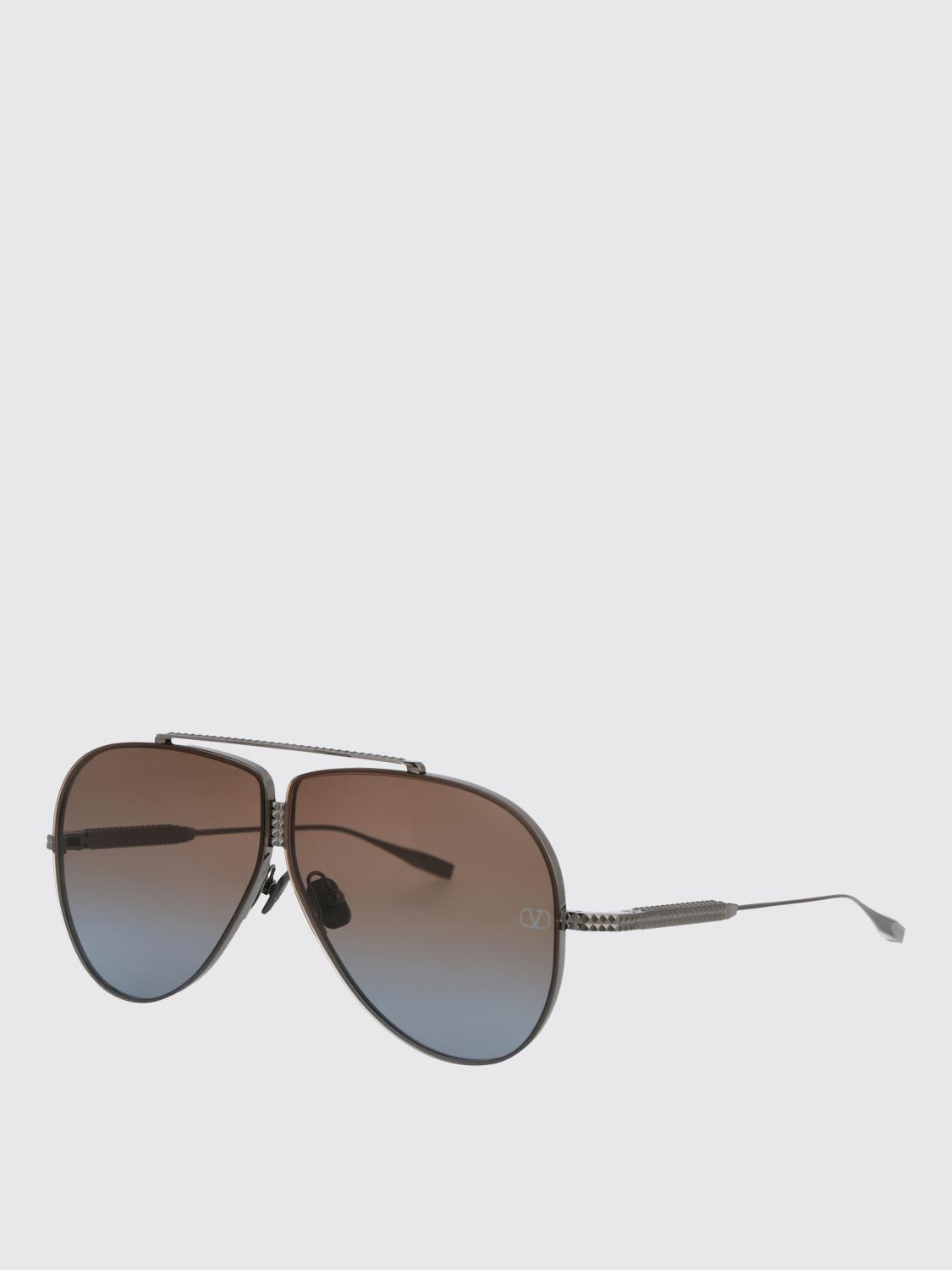 [Valentino Garavani] Sunglasses FW25 VLS-100C-64 C BLACK RHODIUM W/ DARK BROWN TO BLUE GRADIENT