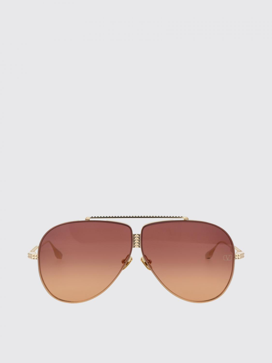 [Valentino Garavani] Sunglasses FW25 VLS-100D-64 D LIGHT GOLD W/ VIOLET TO ORANGE