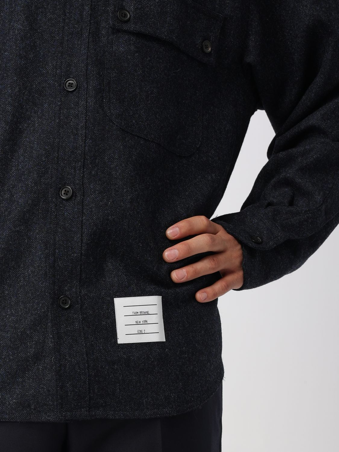 [Thom Browne] Shirts Long Sleeve FW25 MWL420A05385 415